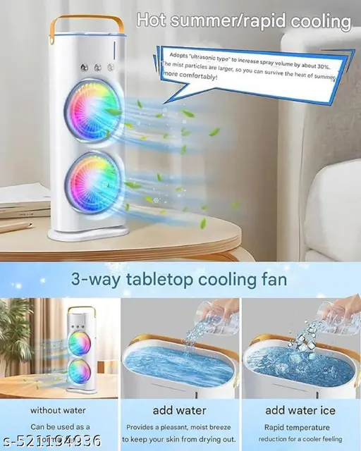 USB Portable Double Fan