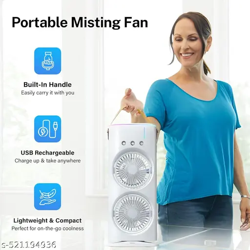 USB Portable Double Fan